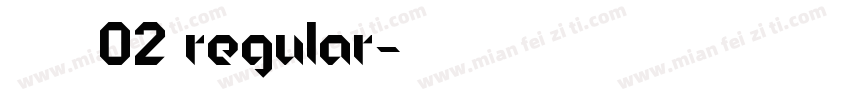 王永强英文02 Regular字体转换
